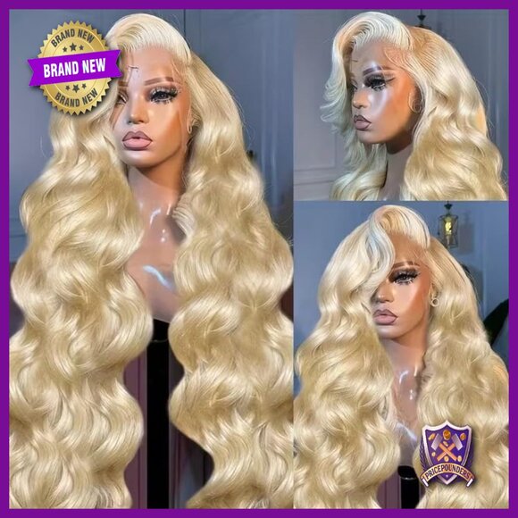 28 Inch Human Hair Lace Front Wig Body Wave Pre Plucked Hairline main image 4